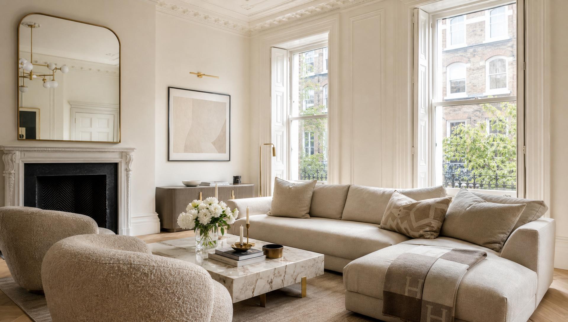 Elegant Central London apartment interior